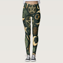 Wiccan Pattern 2 Leggings