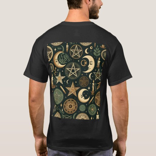 Wiccan Pattern 2 T-Shirt (Rückseite)