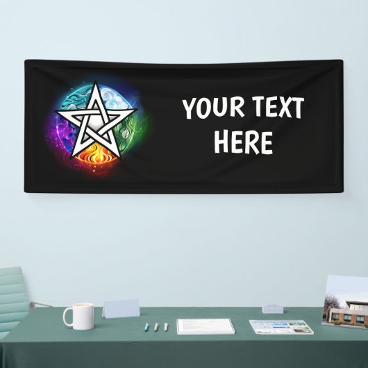 Wiccan pentagram banner (Messe)