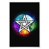 Wiccan pentagram fotodruck (Vorne)