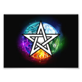 Wiccan pentagram fotodruck (Vorne)