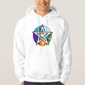 Wiccan pentagram hoodie (Vorderseite)