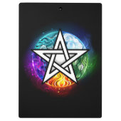 Wiccan pentagram klemmbrett (Rückseite)