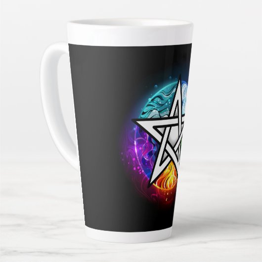 Wiccan pentagram milchtasse (Linke Ecke)