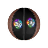 Wiccan pentagram mini basketball (Vertikal)