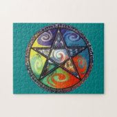 Wiccan Pentagram Puzzle (Horizontal)