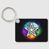 Wiccan pentagram schlüsselanhänger (Rückseite)