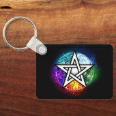 Wiccan pentagram schlüsselanhänger (Rückseite)