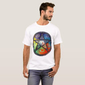 Wiccan Pentagram T-Shirt (Vorne ganz)