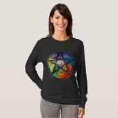 Wiccan Pentagram T-Shirt (Vorne ganz)