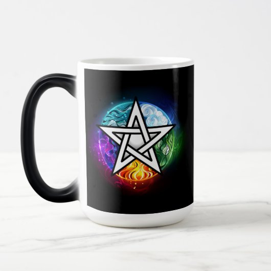 Wiccan pentagram verwandlungstasse (Links)