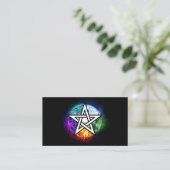 Wiccan pentagram visitenkarte (Stehend Vorderseite)