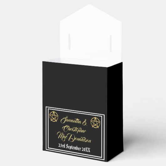 Wiccan Pentagramm Geschenkschachtel (Geöffnet)