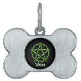 Wiccan Pet GREEN Personalisiert Tiermarke