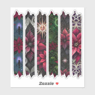 Wiccan Poinsettia Washi Taper Planner Stickers Aufkleber