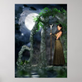 Wiccan Poster - Moon Goddess 'Selene' [A3] (Vorne)