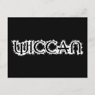 wiccan postkarte