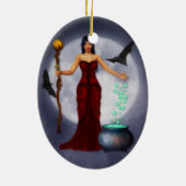 Wiccan Princess Halloween Ornament (Hinten)