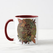 Wiccan Rad mit der Pentagramm-Tasse Tasse (Links)