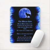 Wiccan Rede - blaue Flamme Mousepad (Mit Mouse)