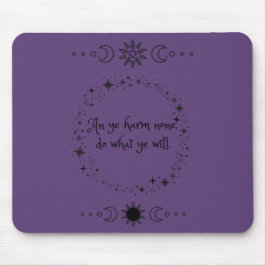 Wiccan Rede Hexch Mouse Pad Mousepad