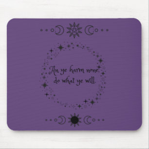 Wiccan Rede Hexch Mouse Pad Mousepad