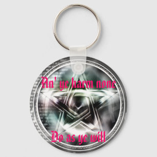 Wiccan Rede Key Chain Schlüsselanhänger