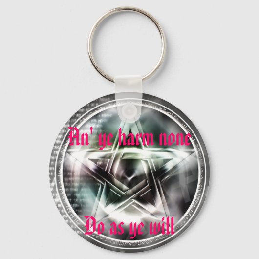 Wiccan Rede Key Chain Schlüsselanhänger (Vorderseite)