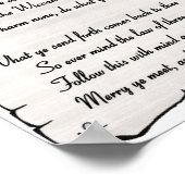 Wiccan Rede Poster (Ecke)