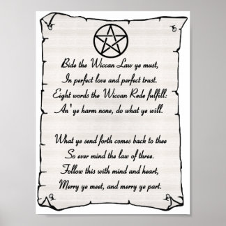 Wiccan Rede Poster
