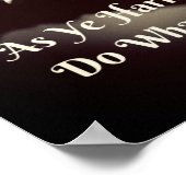 Wiccan Rede Zitat Poster als dein Harm Keine (Ecke)