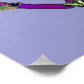 Wiccan Star und Butterfliegen Poster (Ecke)