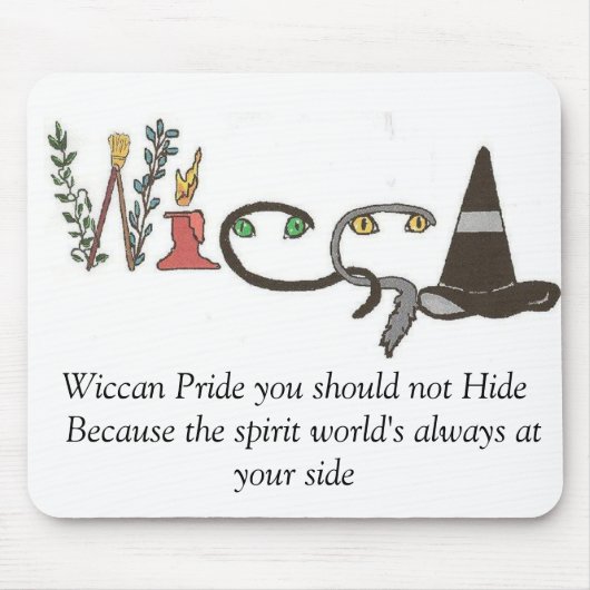 Wiccan Stolz-Sprichwort Mousepad (Vorne)
