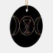 Wiccan Symbol, dreifache Göttin Keramik Ornament (Rechts)