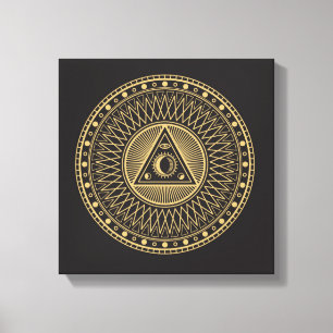 Wiccan-Symbol Leinwanddruck