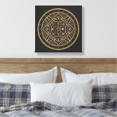 Wiccan-Symbol Leinwanddruck (Insitu (Schlafzimmer))