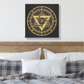 Wiccan-Symbol Leinwanddruck (Insitu (Schlafzimmer))