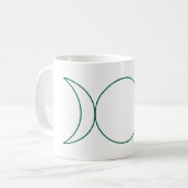 Wiccan Symbol Line Art Tasse (Vorderseite Links)
