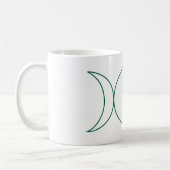 Wiccan Symbol Line Art Tasse (Links)