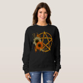 Wiccan Symbols Wicca Pentagram Sweatshirt (Vorne ganz)