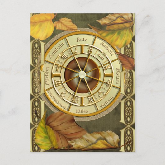 Wiccan Wheel 2012 Kalender Postkarte (Vorderseite)