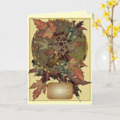 Wiccan Wheel With Pentacle Greetings or Note Cards Karte (Gelbe Blume)