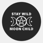 Wiccan Wicca Runder Aufkleber (Vorderseite)