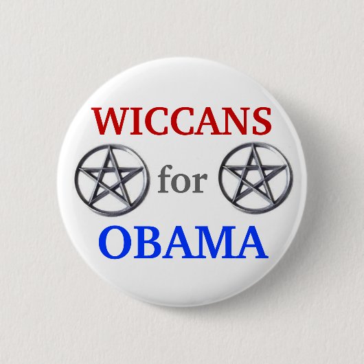 Wiccans für Knopf Obama 2012 Button (Vorderseite)
