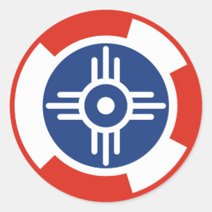 Wichita Air Squadron Roundel Runder Aufkleber