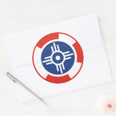 Wichita Air Squadron Roundel Runder Aufkleber (Umschlag)