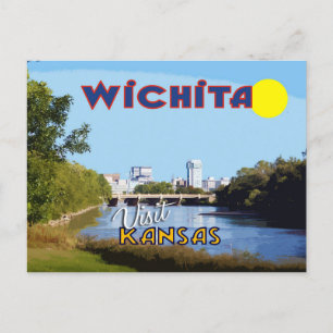 Wichita, Besuch Kansas Postkarte