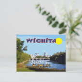 Wichita, Besuch Kansas Postkarte (Stehend Vorderseite)