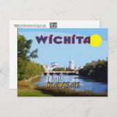 Wichita, Besuch Kansas Postkarte (Vorne/Hinten)