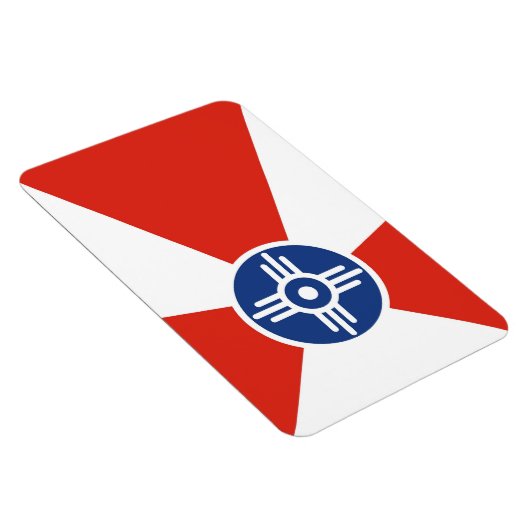Wichita City flagge Kansas Staat America Country Magnet (Rechte Seite)